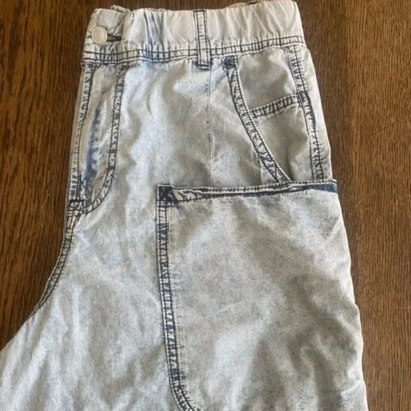 NWOT People Wide-Leg Low-Slouch Boho Low Raise Relaxed Silhouette Drapey feel - Picture 6 of 6